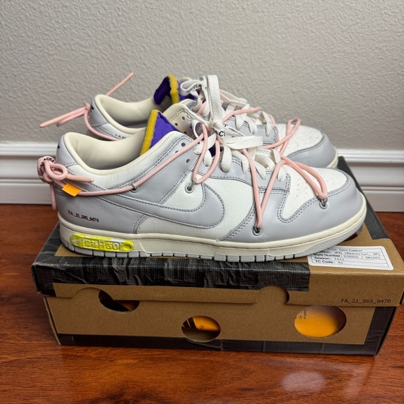Nike Dunk Low Off-White Lot 24 Size 11 - Picture 1 of 14